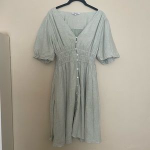 Madewell Linen-Blend Sophia Mini Dress